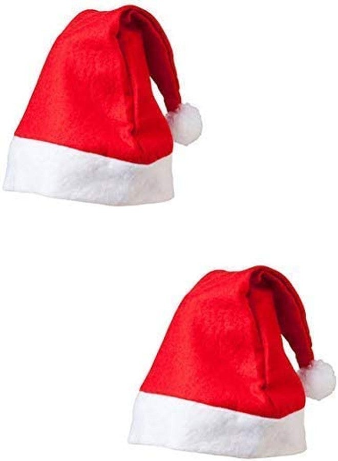 SAMARIYA Santa Christmas Cap for Kids and Adults, Free Size, Christmas Cap Men and Women Christmas Party Celebration Christmas Santa Caps (Pack of 6)… - Image 2